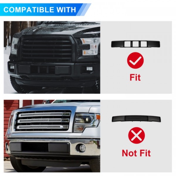 Podestaa Replace for Ford 2018 2019 2020 F150 Front License Plate Bracket Frame Holder, JL3Z17A385BA Accessories F150 Bumper License Plate Mount Black 