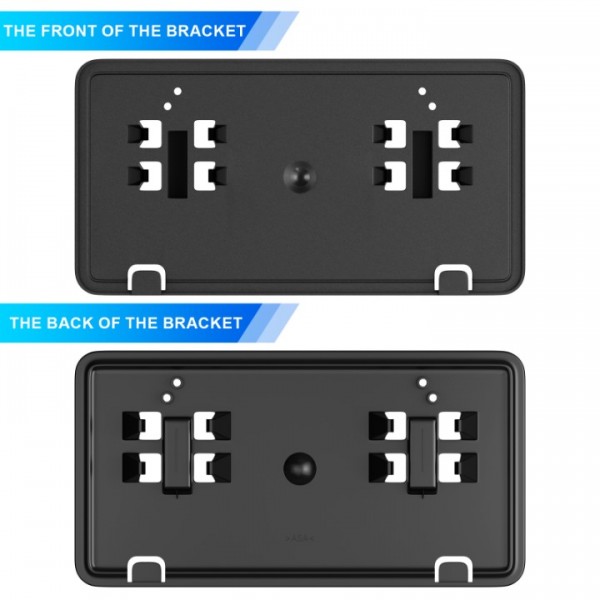 Podestaa Replace for Ford 2018 2019 2020 F150 Front License Plate Bracket Frame Holder, JL3Z17A385BA Accessories F150 Bumper License Plate Mount Black 